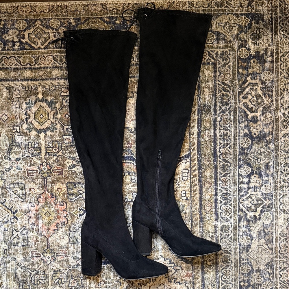 Urban Outfitters Black Knee-High Women's Boots
